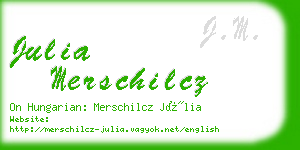 julia merschilcz business card